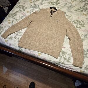 Chaps Men's Tan Crewneck Sweater(034)